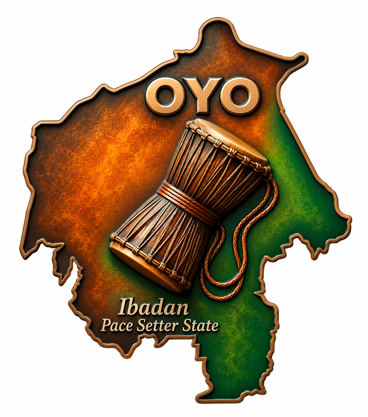 Oyo State Fridge Magnet