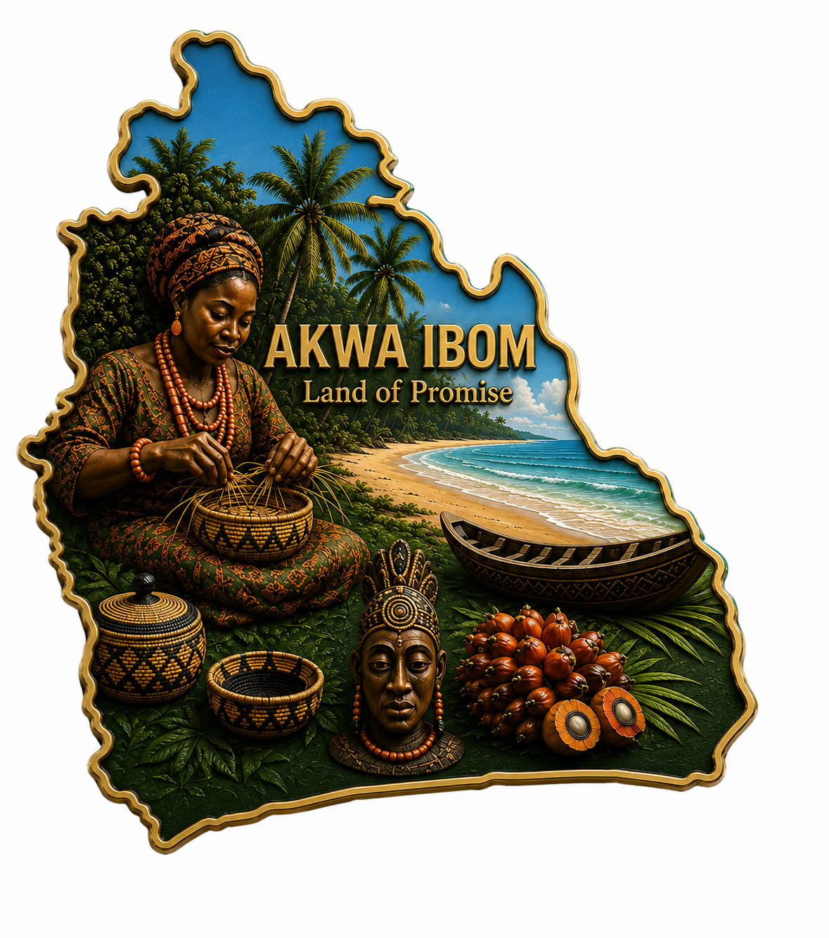 Akwa Ibom State Fridge Magnet
